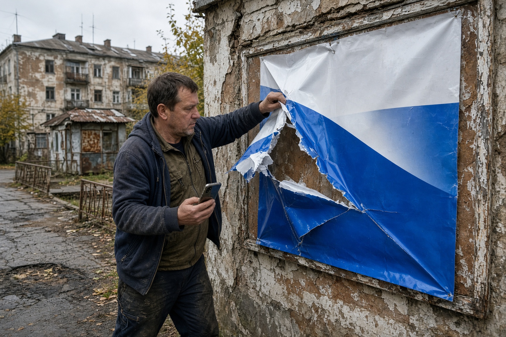In Russland reißen Bürger Wahlwerbung von „Einiges Russland“ ab 1 In Russland reißen Bürger Wahlwerbung von „Einiges Russland“ ab